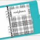 A5 Black and White Meal Planner