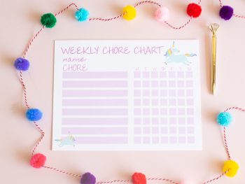 Unicorn Chore Chart