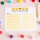 Emojis Chore Chart