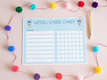 Hot Air Balloon Chore Chart