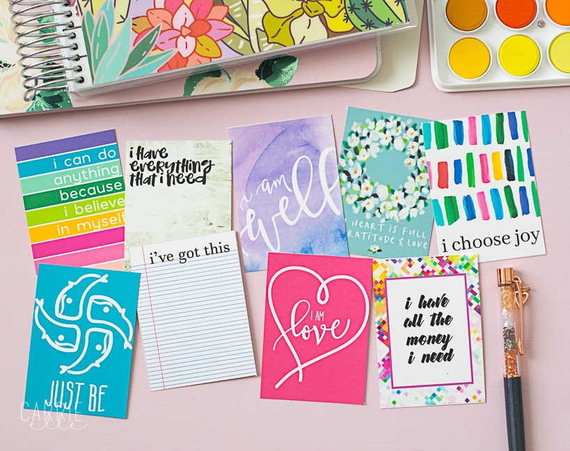 Pretty Affirmation Cards