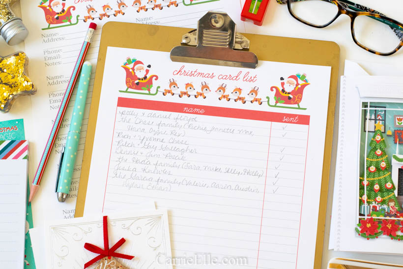 Christmas Card List