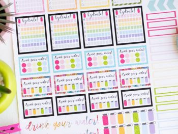 Hydration Planner Stickers