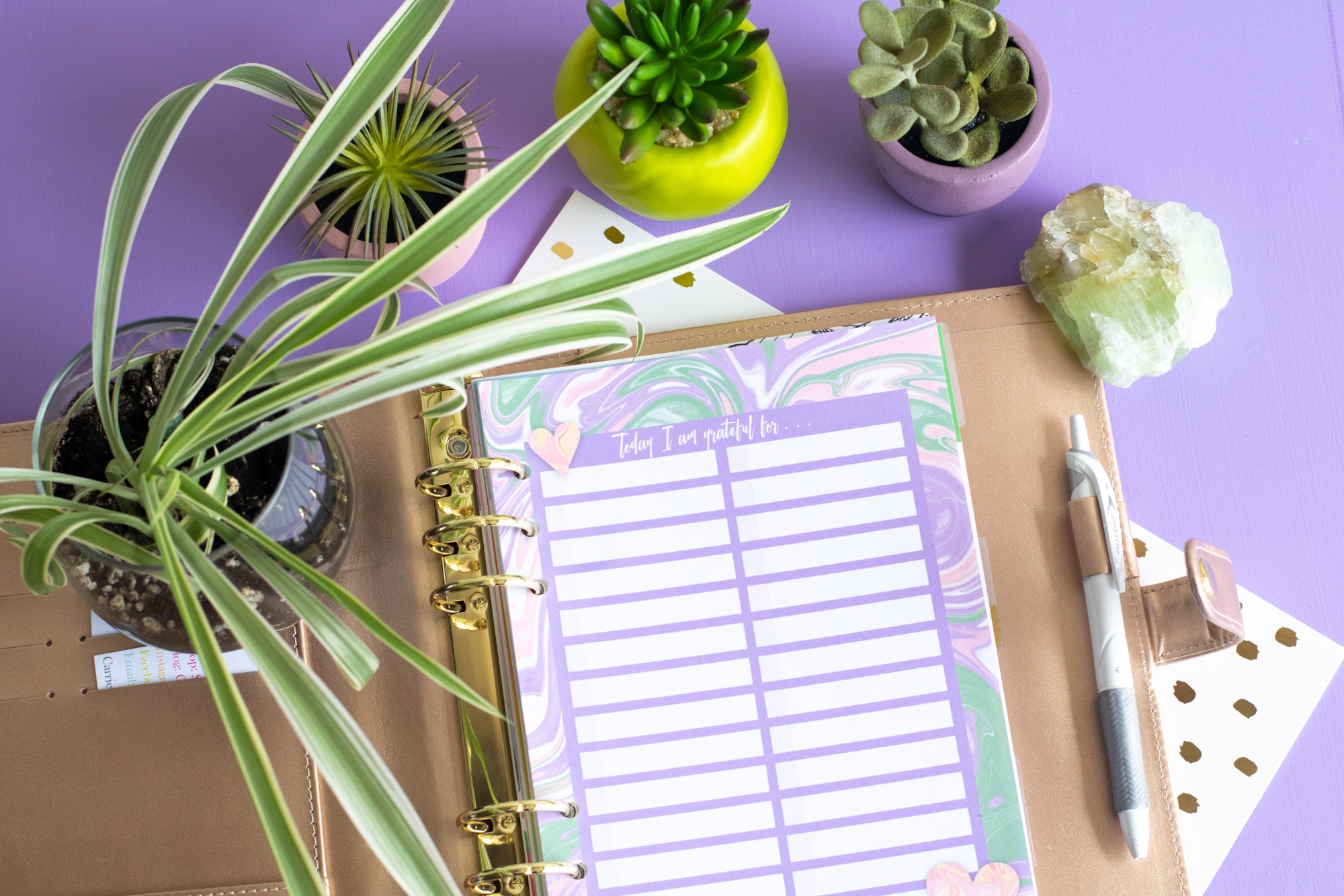 A5 Gratitude Trackers