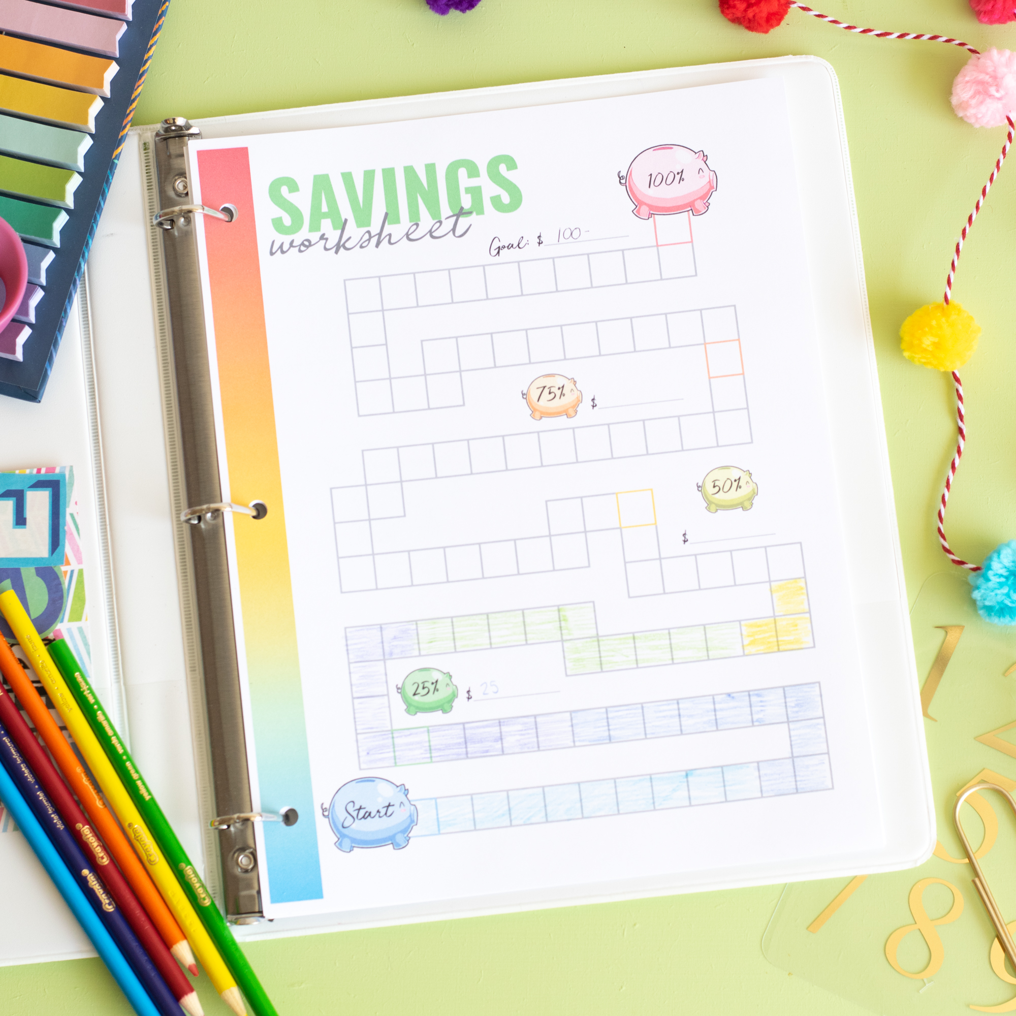 Savings Worksheet