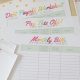 Colorful Budgeting Worksheets