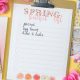 Printable Spring Bucket List