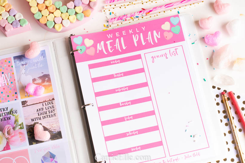 February Meal Planning Page