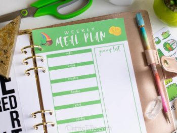 March Meal Planning Page