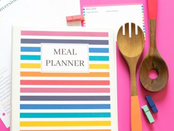 Rainbow Meal Planning Binder