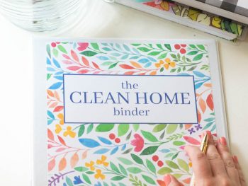 Home Cleaning Binder