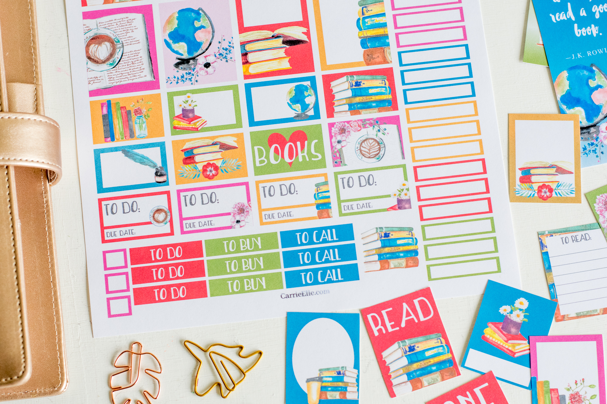 Book Lover Planner Stickers