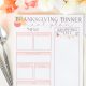 Rustic Thanksgiving Dinner Meal Planning Page