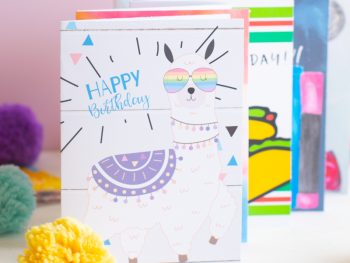 Llama Birthday Card