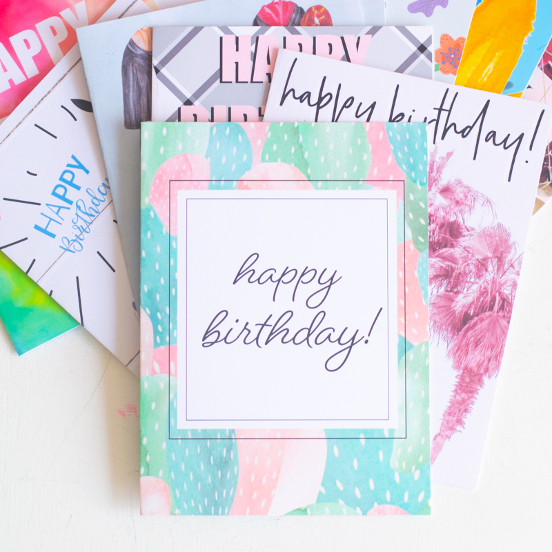 Succulents Birthday Card