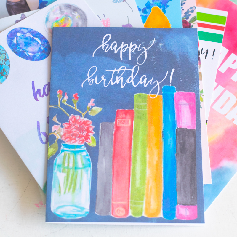 Book Lover Birthday Card
