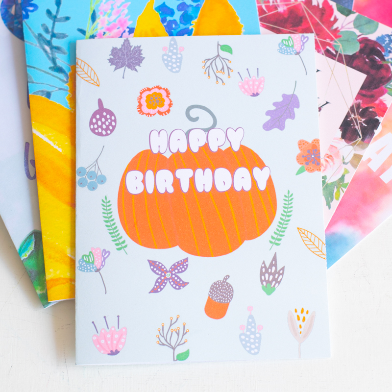 Fall Birthday Card