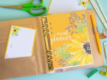 A5 Sunflower Meal Planner