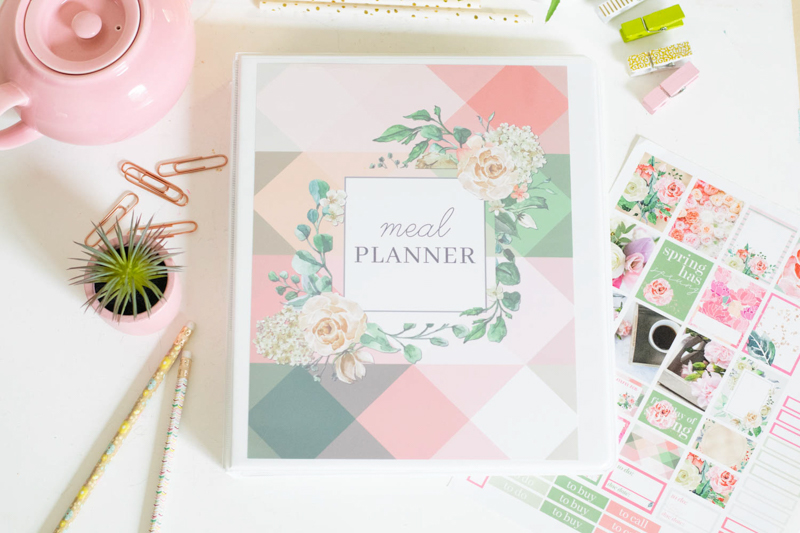 Spring Meal Planning Binder