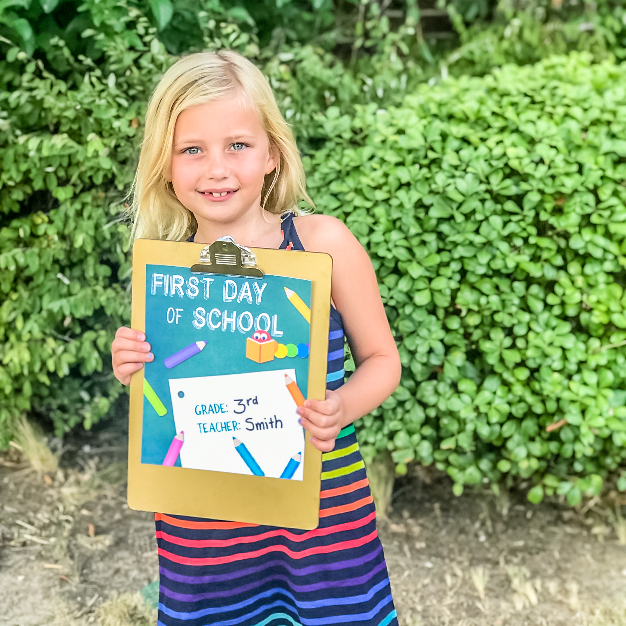 First and Last Day of School Signs