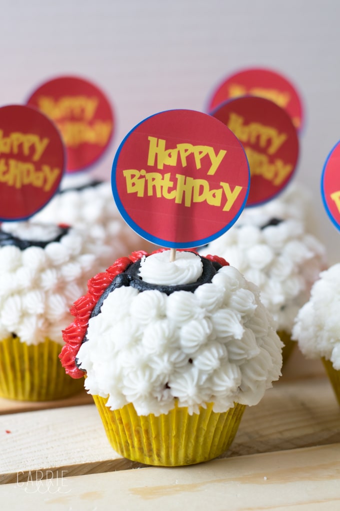 Pokemon Cupcake Toppers