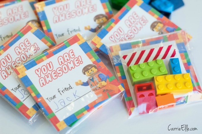 LEGO Everything is Awesome Valentines