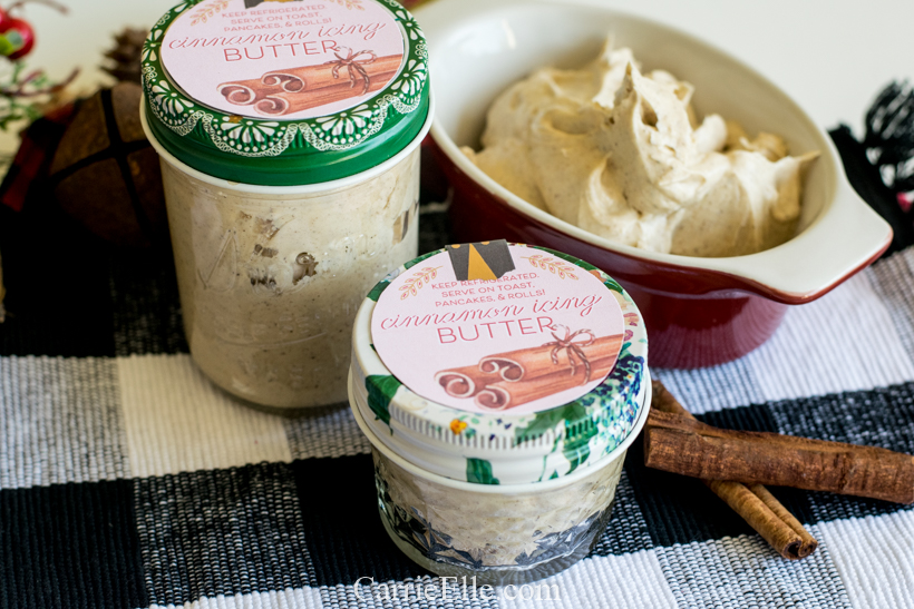 Cinnamon Icing Butter Labels