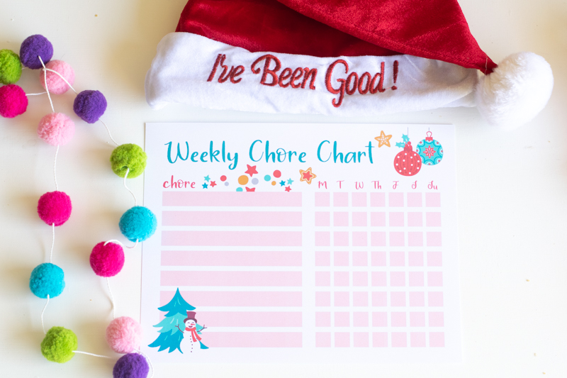 Christmas Chore Chart