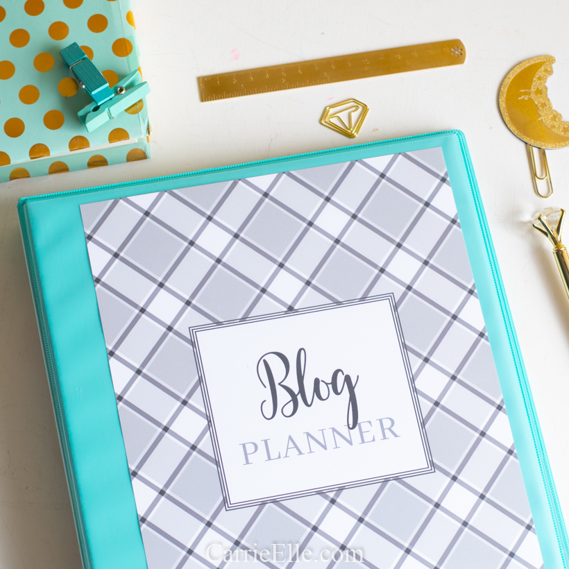 Black and White Blog Planner