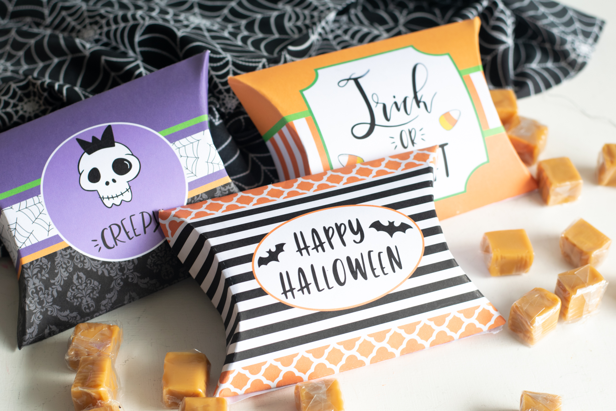Large Halloween Pillow Boxes