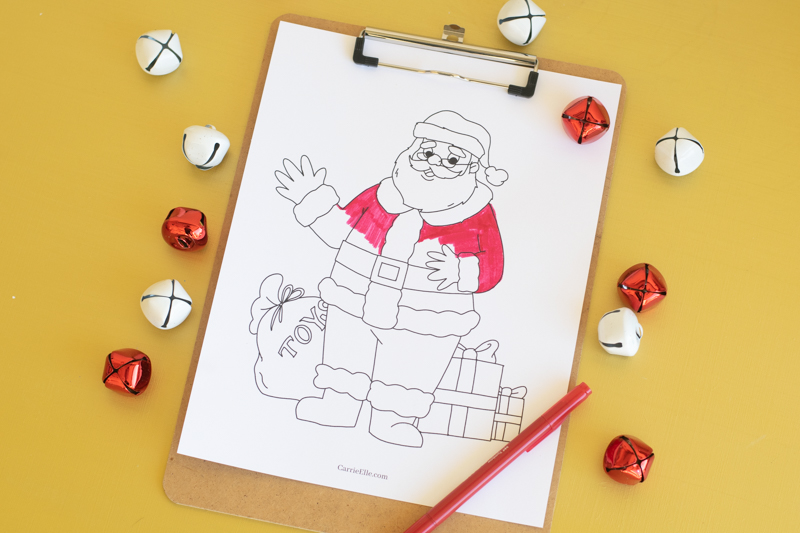 Santa Coloring Page