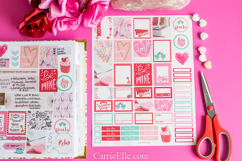 Printable Valentine's Day Planner Stickers