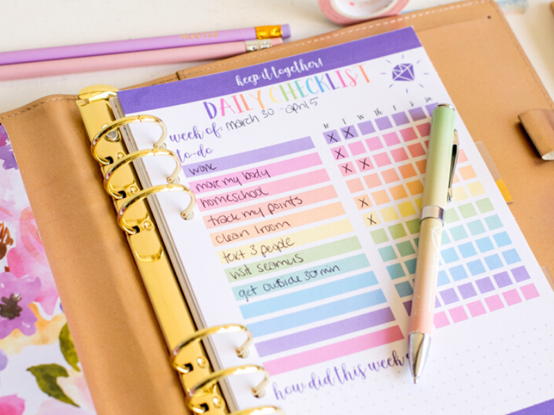 A5 Daily Checklist