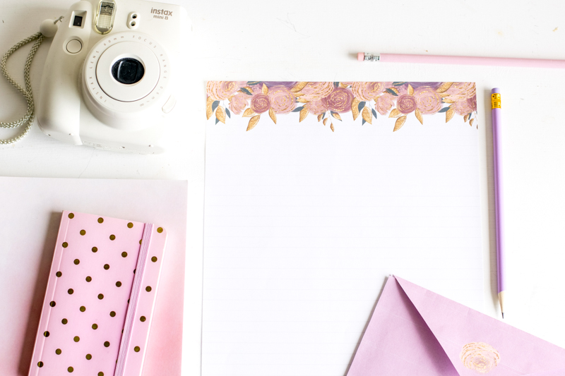 Blush Rose Stationery