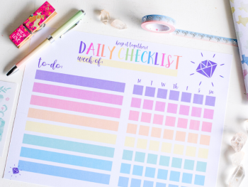 Rainbow Daily Checklist